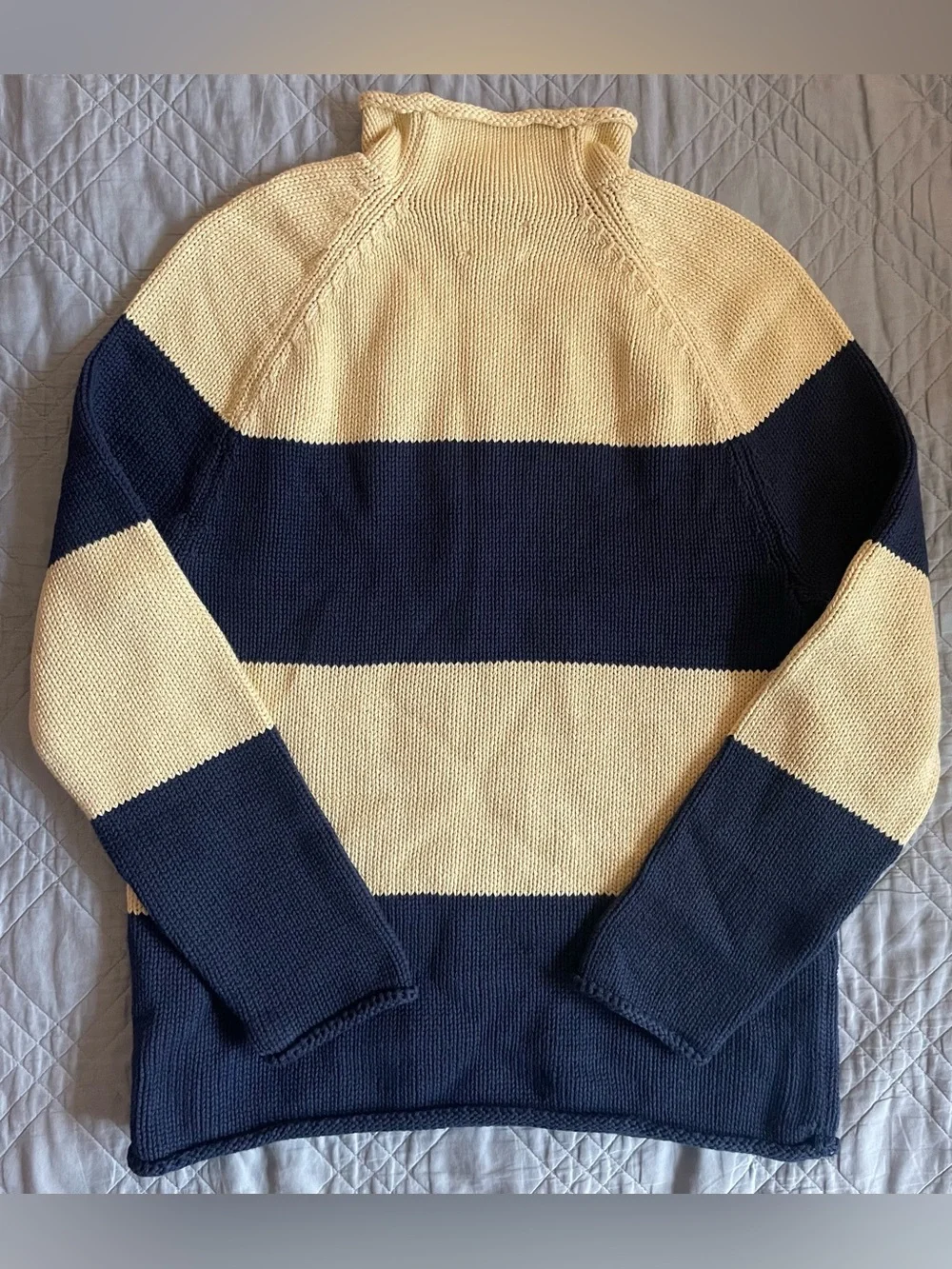 J. CREW 1988 RollneckT™ sweater in Rugby Stripe Size S $118 CQ895
